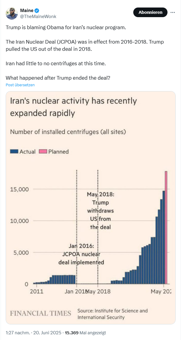 Irankrieg: Mit Trump being Trump in die Katastrophe